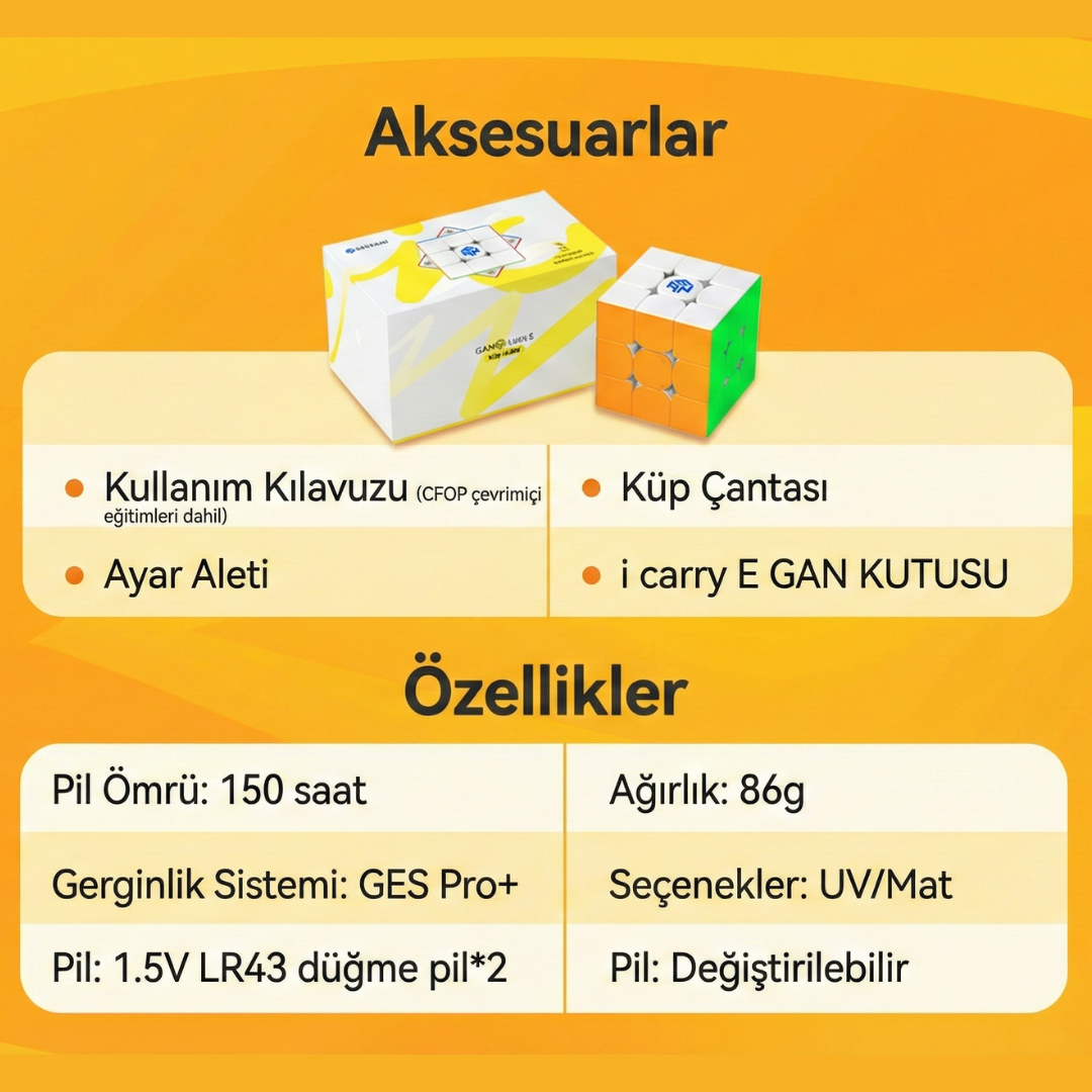 GAN 356 i Carry E Bluetooth Akıllı Küp