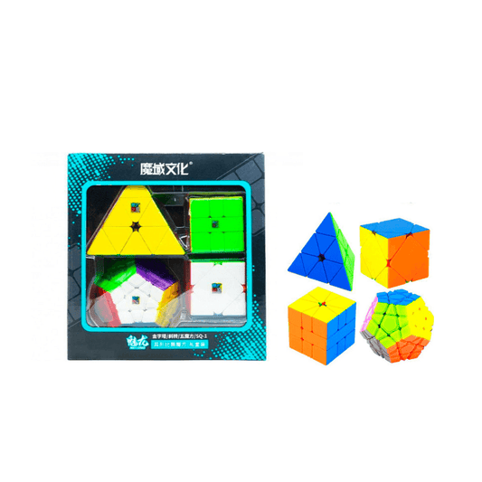 MoYu MeiLong Hediye Seti (Pyraminx/Skewb/Megaminx/SQ1) - Küp Sepeti