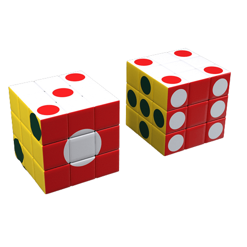 Zar Desenli 3x3 - Küp Sepeti