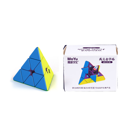 MoYu WeiLong M Pyraminx MagLev — Ürün ve kutusu