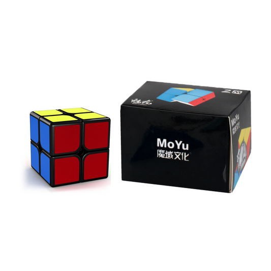 MoYu MeiLong 2x2 M Siyah — Ürün ve kutusu