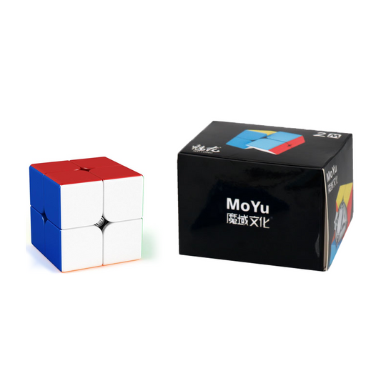 MoYu MeiLong 2x2 M Stickerless — Ürün ve kutusu