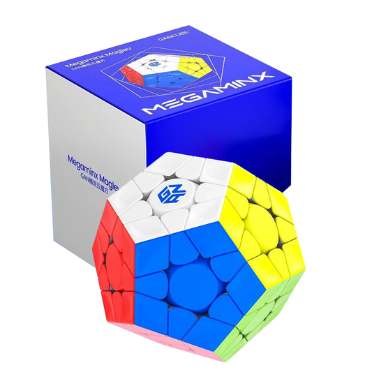 GAN Megaminx V2 MagLev – Mat – Gri Yüzlü – Ürün ve kutusu