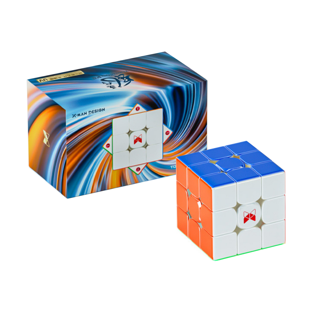 QiYi X-Man Tornado V5 M 3x3 – Pioneer 20M MagLev – UV – Ürün ve kutusu