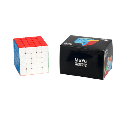 MoYu MeiLong 5x5 M Stickerless — ürün ve kutusu
