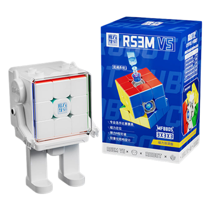 MoYu RS3 M V5 3x3 Yay Ayarlı – Robot Stand – Ürün ve kutusu