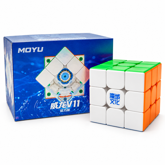 MoYu WeiLong WR M V11 3x3 Standart — ürün ve kendi sürüm kutusu
