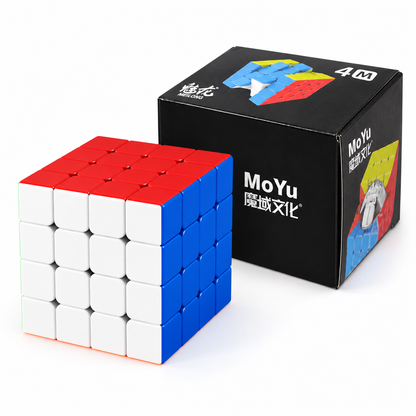 MoYu MeiLong 4x4 M Stickerless — Ürün ve kutu