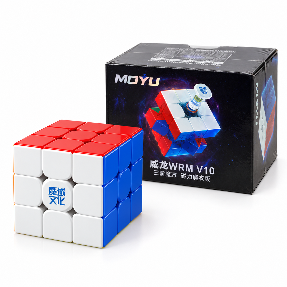MoYu WeiLong WR M V10 3x3 UV — Ürün ve kutu