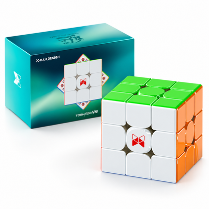 QiYi X-Man Tornado V4 M 3x3 – Pioneer MagLev – UV — Ürün ve kutu